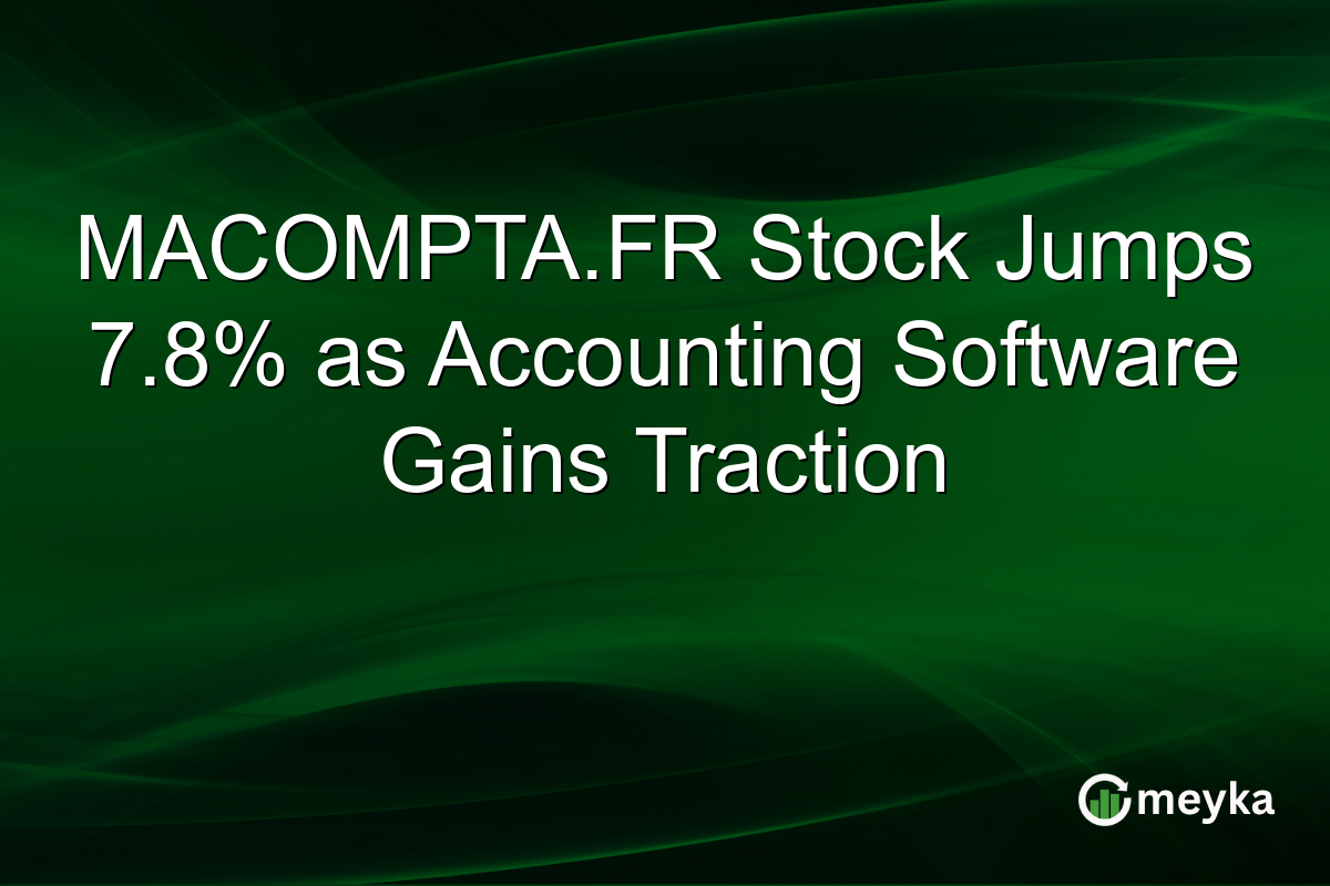 MACOMPTA.FR Stock Jumps 7.8% as Accounting Software Gains Traction