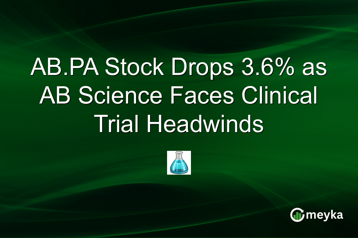 AB.PA Stock Drops 3.6% as AB Science Faces Clinical Trial Headwinds