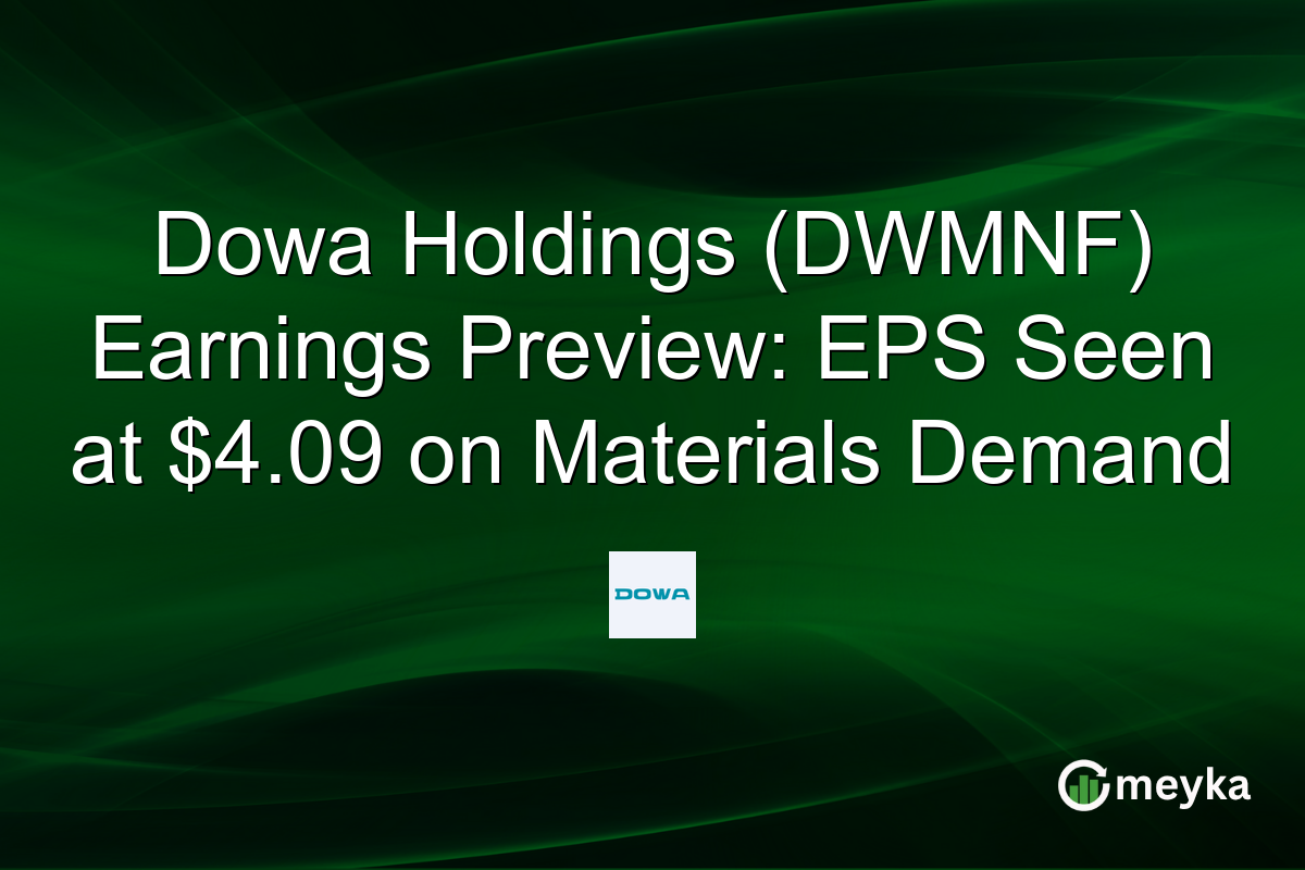Dowa Holdings (DWMNF) Earnings Preview: EPS Seen at $4.09 on Materials Demand