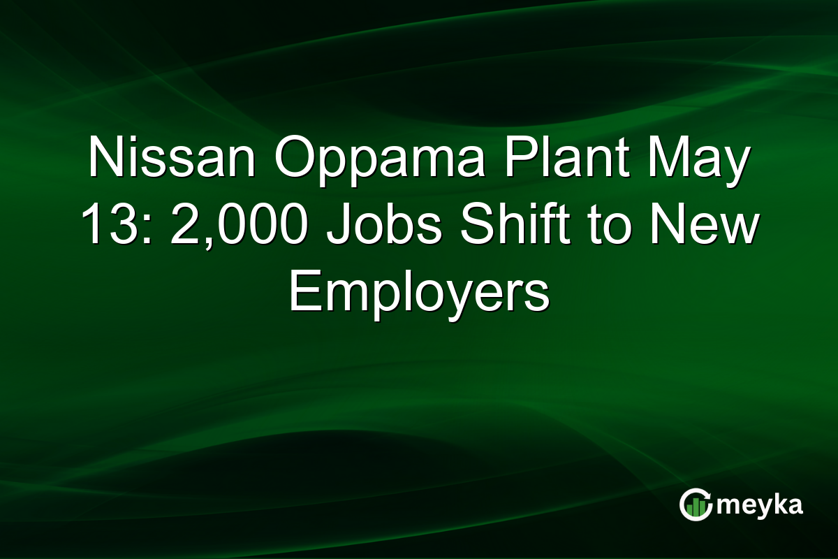 Nissan Oppama Plant May 13: 2,000 Jobs Shift to New Employers
