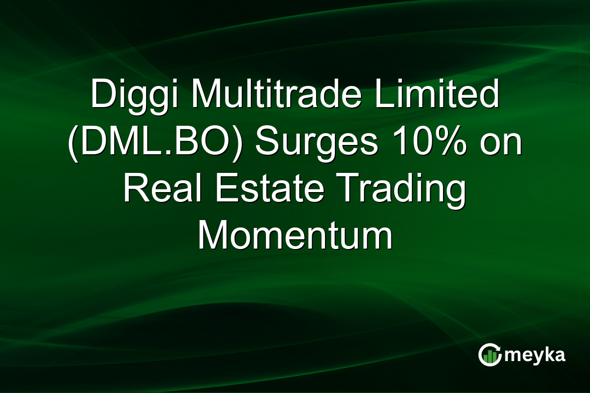 Diggi Multitrade Limited (DML.BO) Surges 10% on Real Estate Trading Momentum