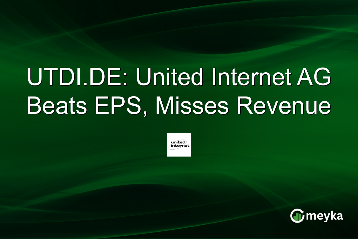UTDI.DE: United Internet AG Beats EPS, Misses Revenue