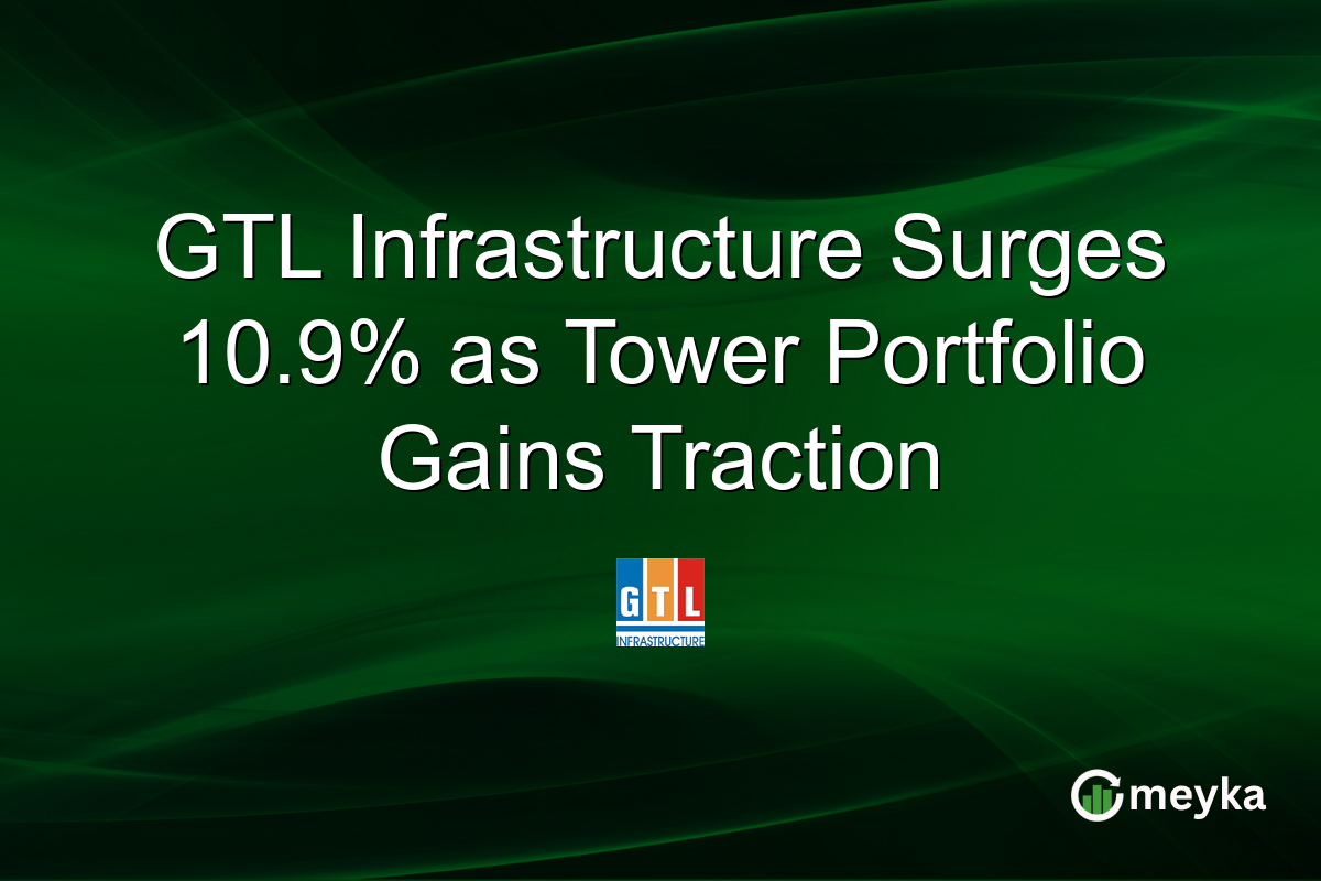GTL Infrastructure Surges 10.9% as Tower Portfolio Gains Traction