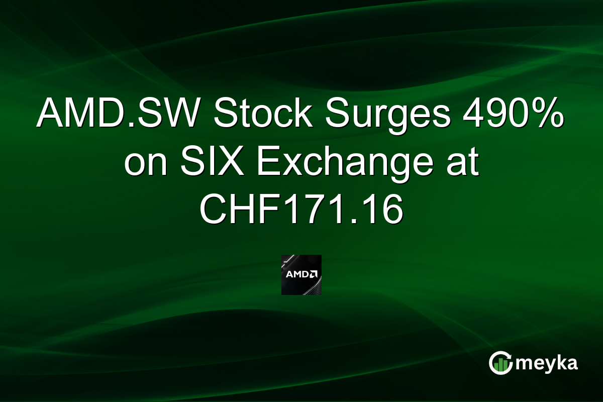 AMD.SW Stock Surges 490% on SIX Exchange at CHF171.16