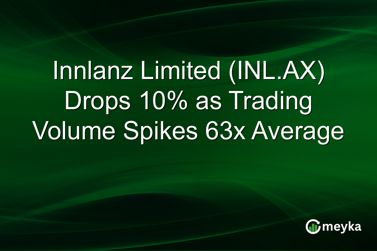 Innlanz Limited (INL.AX) Drops 10% as Trading Volume Spikes 63x Average