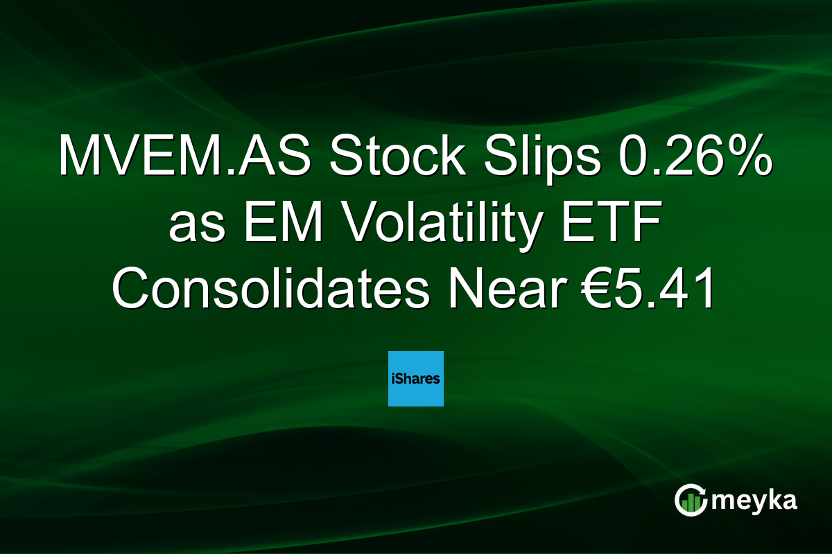 MVEM.AS Stock Slips 0.26% as EM Volatility ETF Consolidates Near €5.41