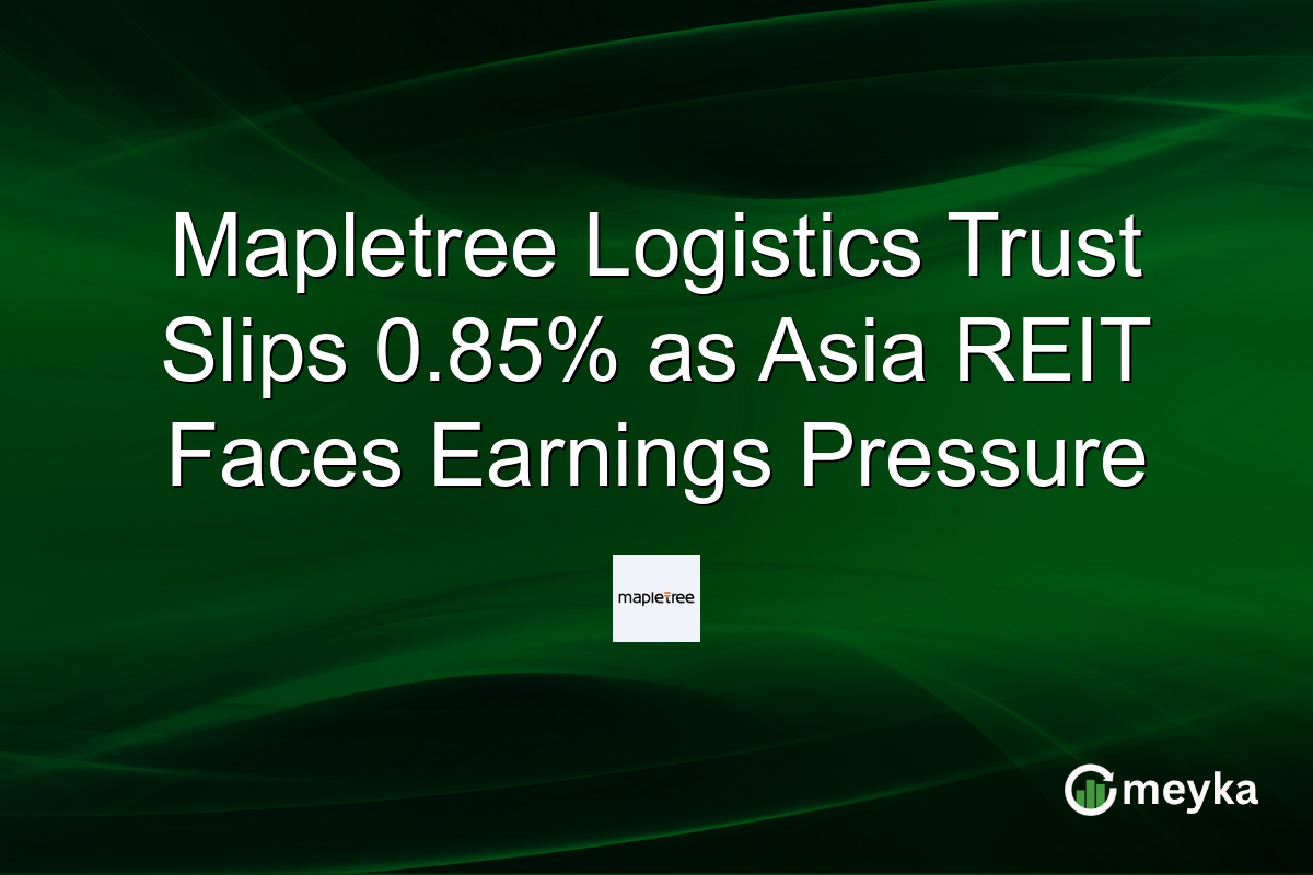 Mapletree Logistics Trust Slips 0.85% as Asia REIT Faces Earnings Pressure