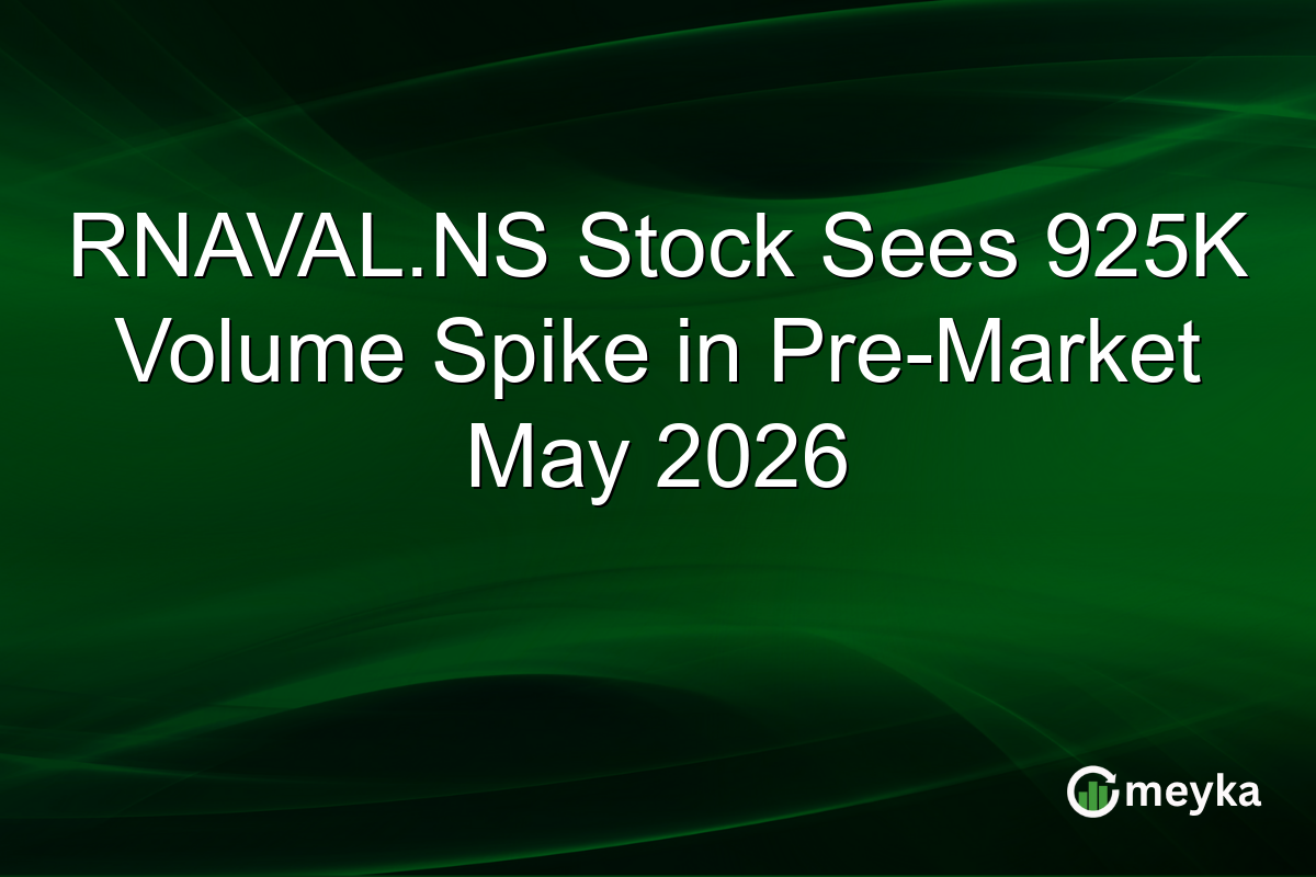 RNAVAL.NS Stock Sees 925K Volume Spike in Pre-Market May 2026