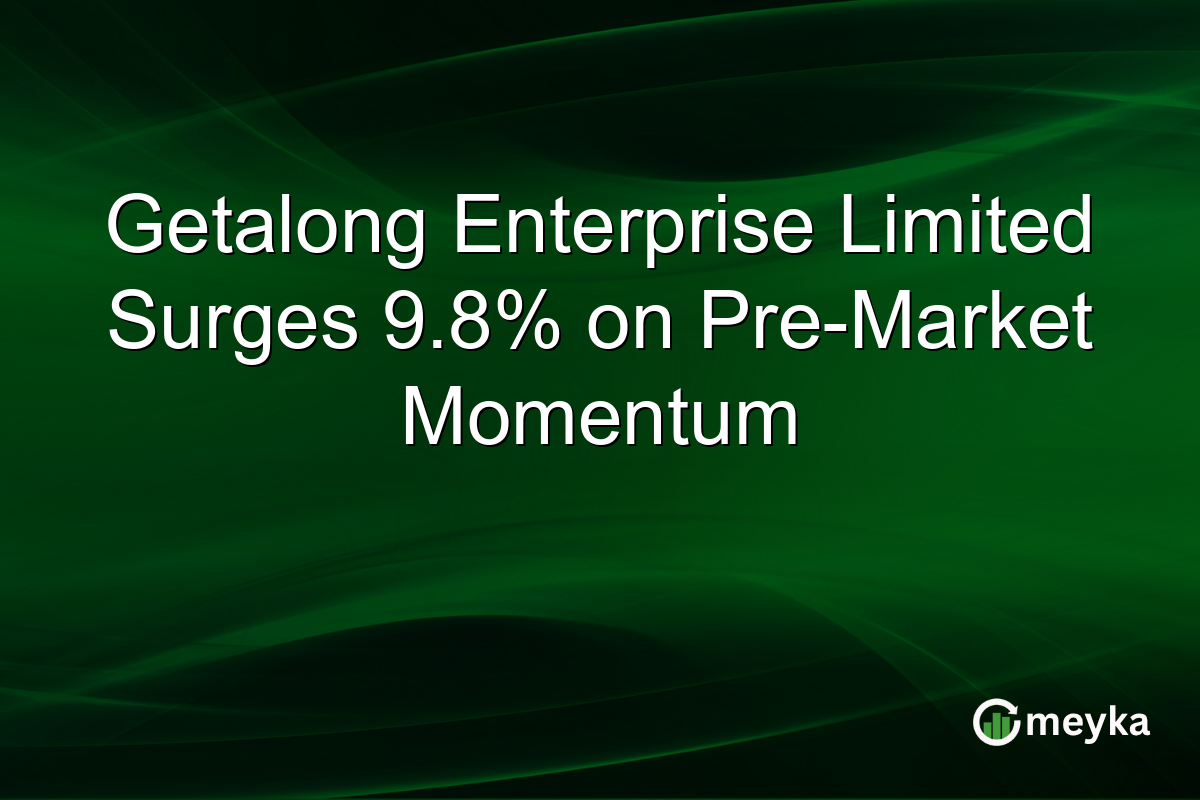 Getalong Enterprise Limited Surges 9.8% on Pre-Market Momentum