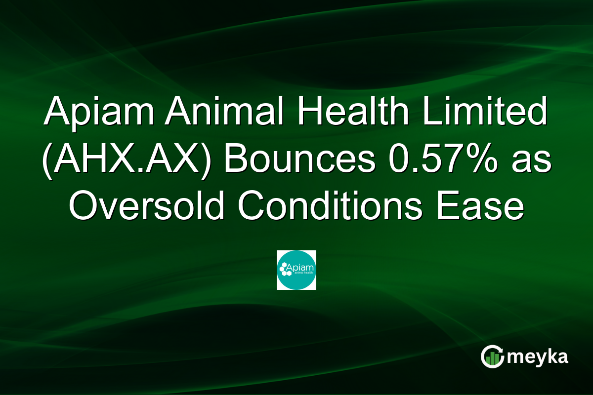 Apiam Animal Health Limited (AHX.AX) Bounces 0.57% as Oversold Conditions Ease