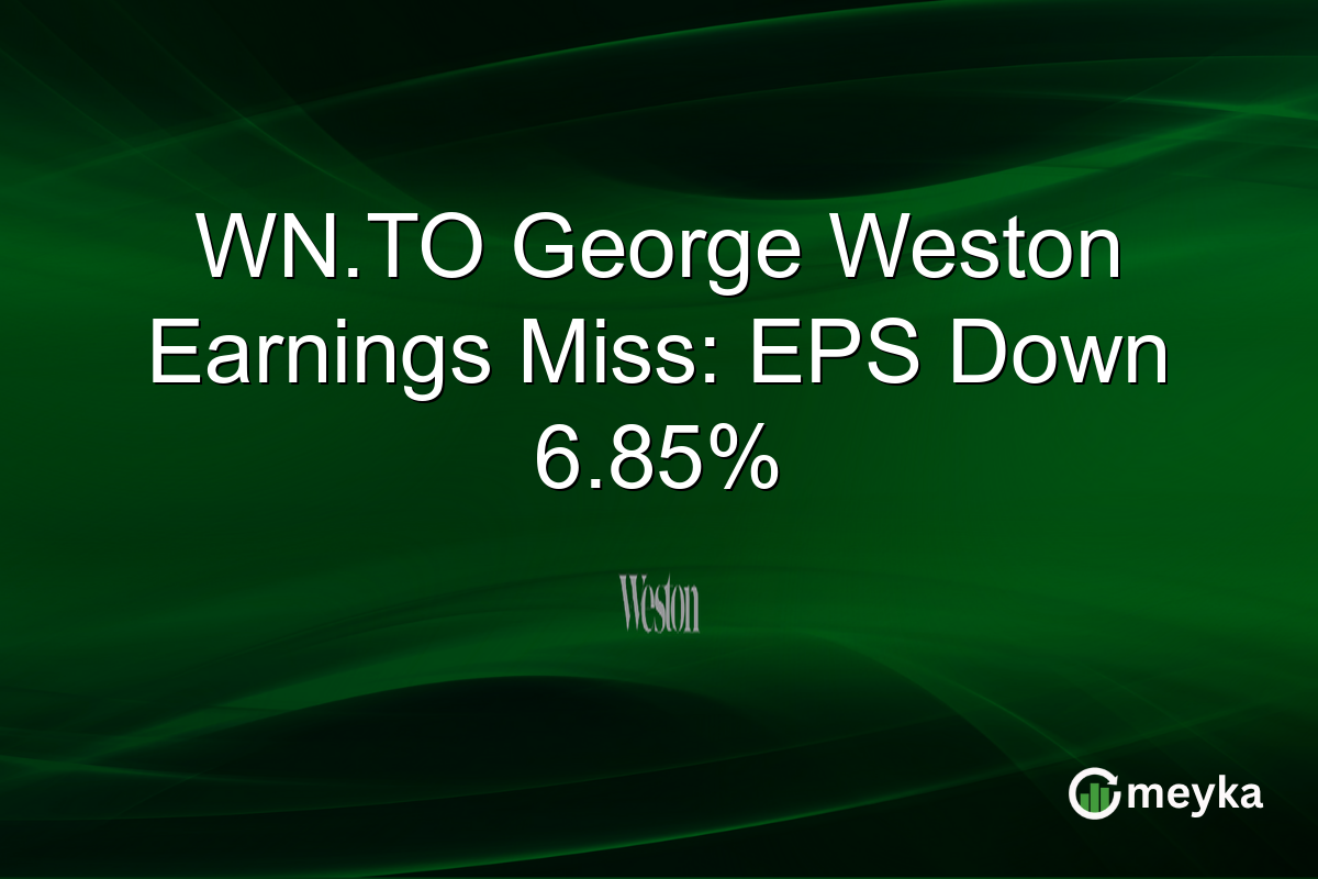 WN.TO George Weston Earnings Miss: EPS Down 6.85%