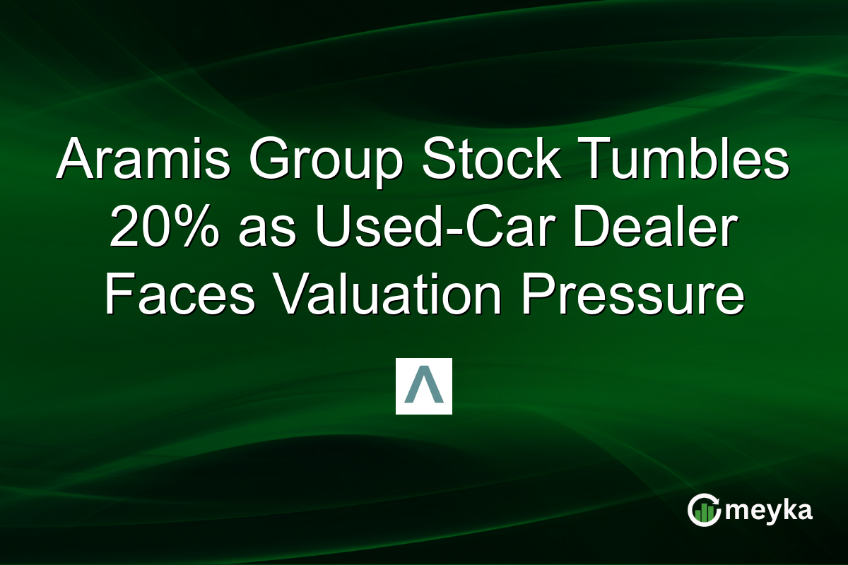 Aramis Group Stock Tumbles 20% as Used-Car Dealer Faces Valuation Pressure