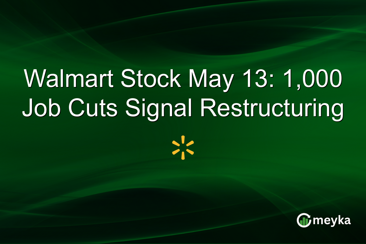 Walmart Stock May 13: 1,000 Job Cuts Signal Restructuring