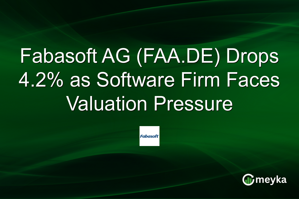 Fabasoft AG (FAA.DE) Drops 4.2% as Software Firm Faces Valuation Pressure