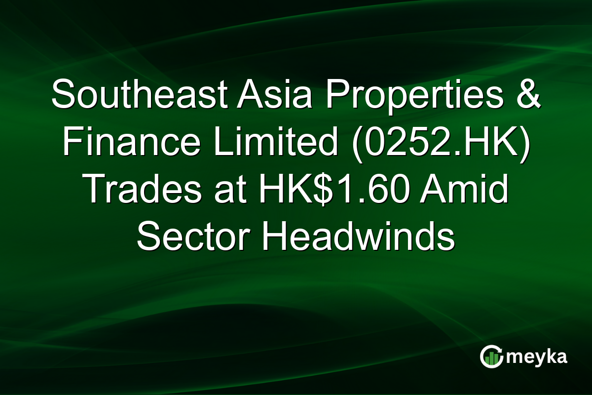 Southeast Asia Properties & Finance Limited (0252.HK) Trades at HK$1.60 Amid Sector Headwinds
