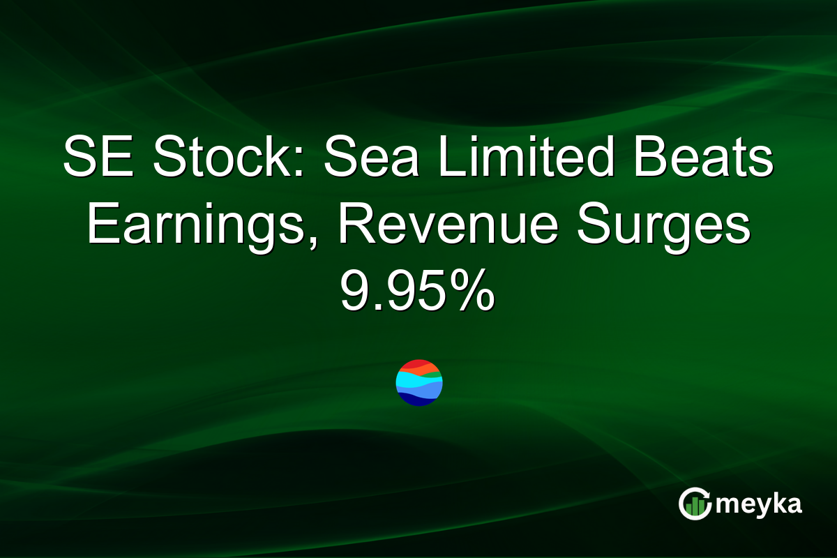 SE Stock: Sea Limited Beats Earnings, Revenue Surges 9.95%