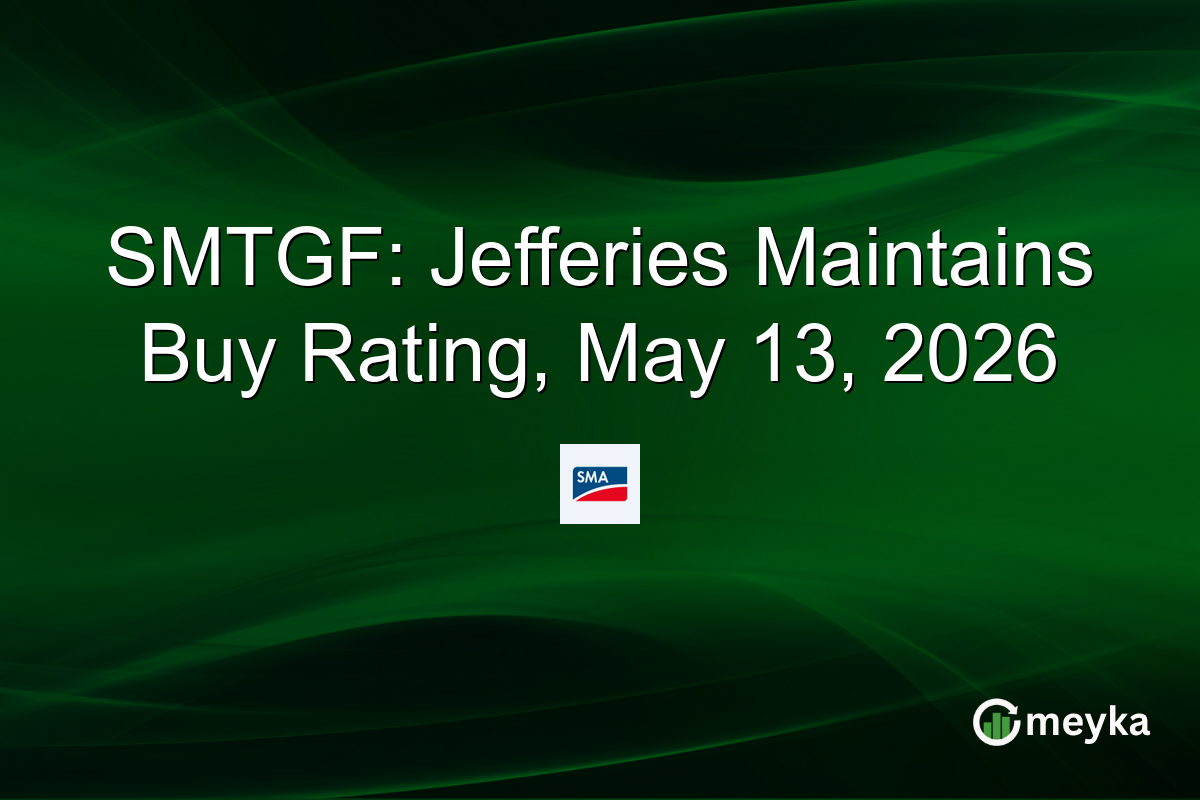 SMTGF: Jefferies Maintains Buy Rating, May 13, 2026