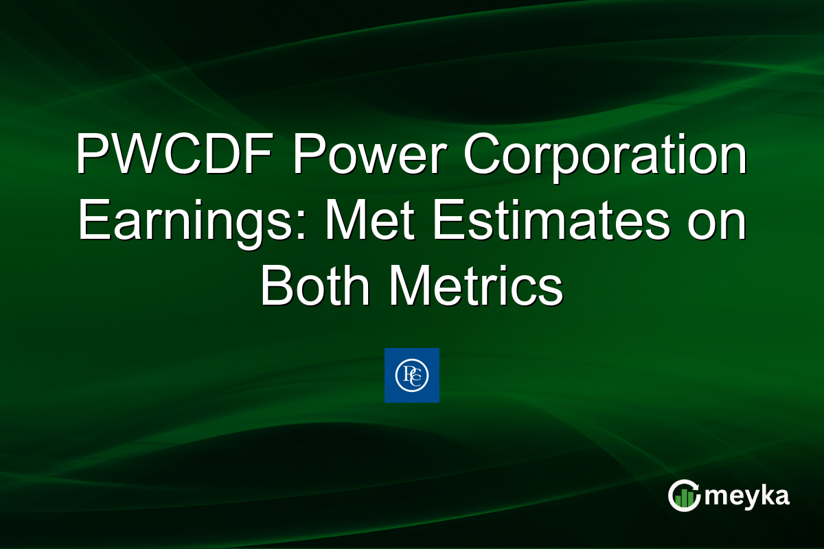 PWCDF Power Corporation Earnings: Met Estimates on Both Metrics