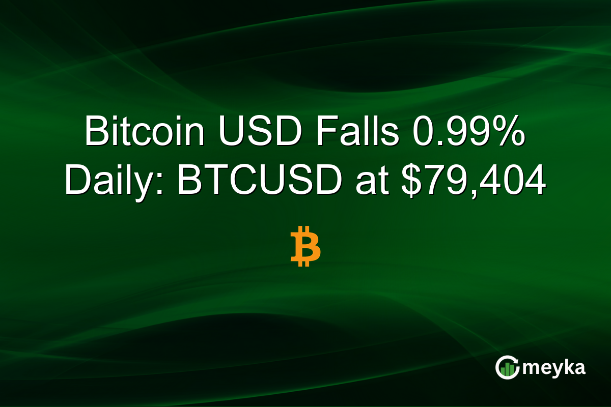 Bitcoin USD Falls 0.99% Daily: BTCUSD at $79,404