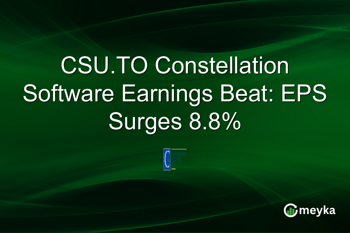 CSU.TO Constellation Software Earnings Beat: EPS Surges 8.8%