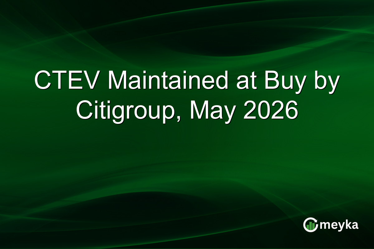 CTEV Maintained at Buy by Citigroup, May 2026