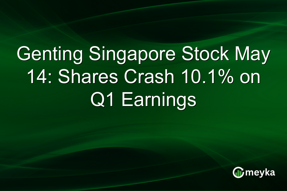 Genting Singapore Stock May 14: Shares Crash 10.1% on Q1 Earnings