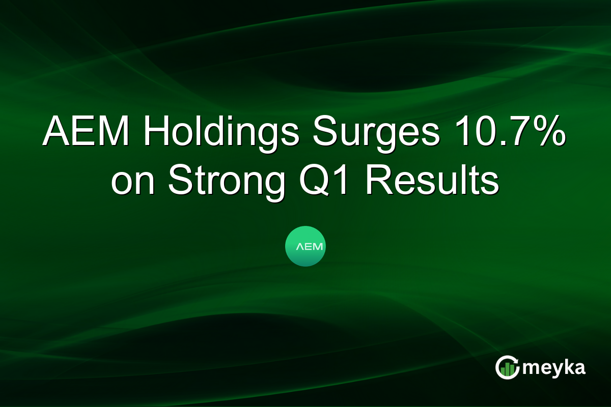 AEM Holdings Surges 10.7% on Strong Q1 Results