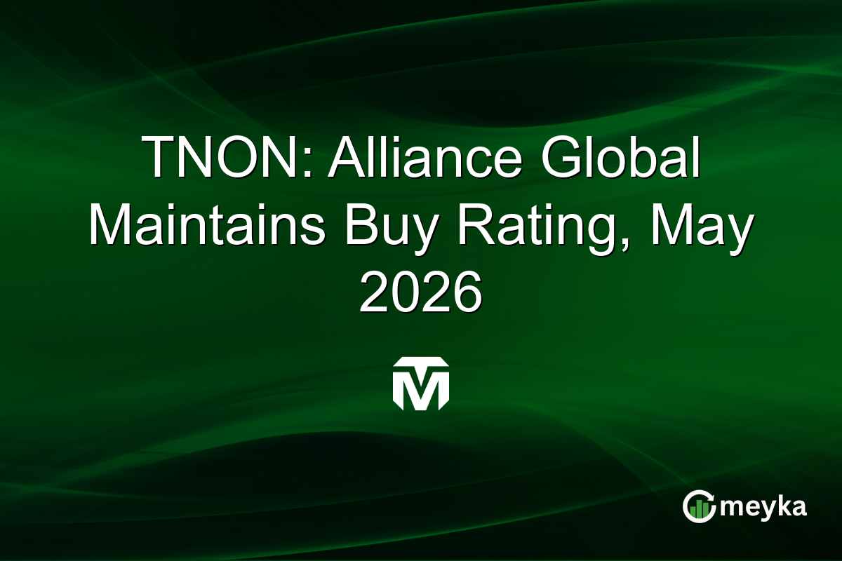 TNON: Alliance Global Maintains Buy Rating, May 2026