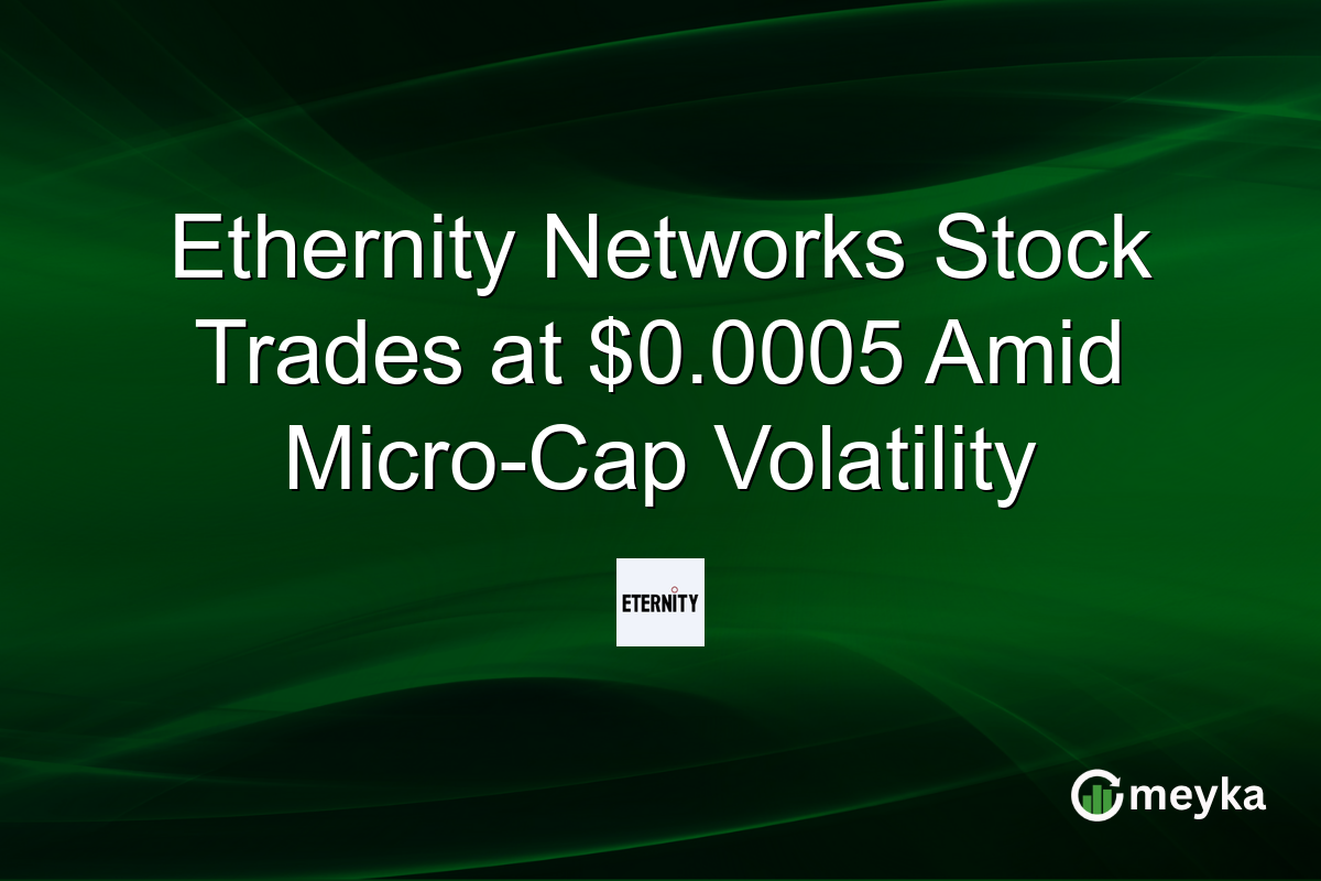 Ethernity Networks Stock Trades at $0.0005 Amid Micro-Cap Volatility