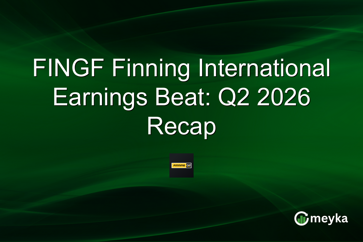FINGF Finning International Earnings Beat: Q2 2026 Recap