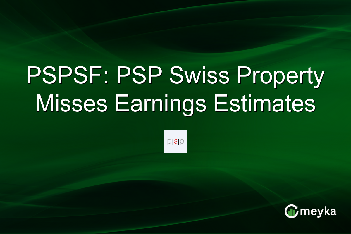 PSPSF: PSP Swiss Property Misses Earnings Estimates