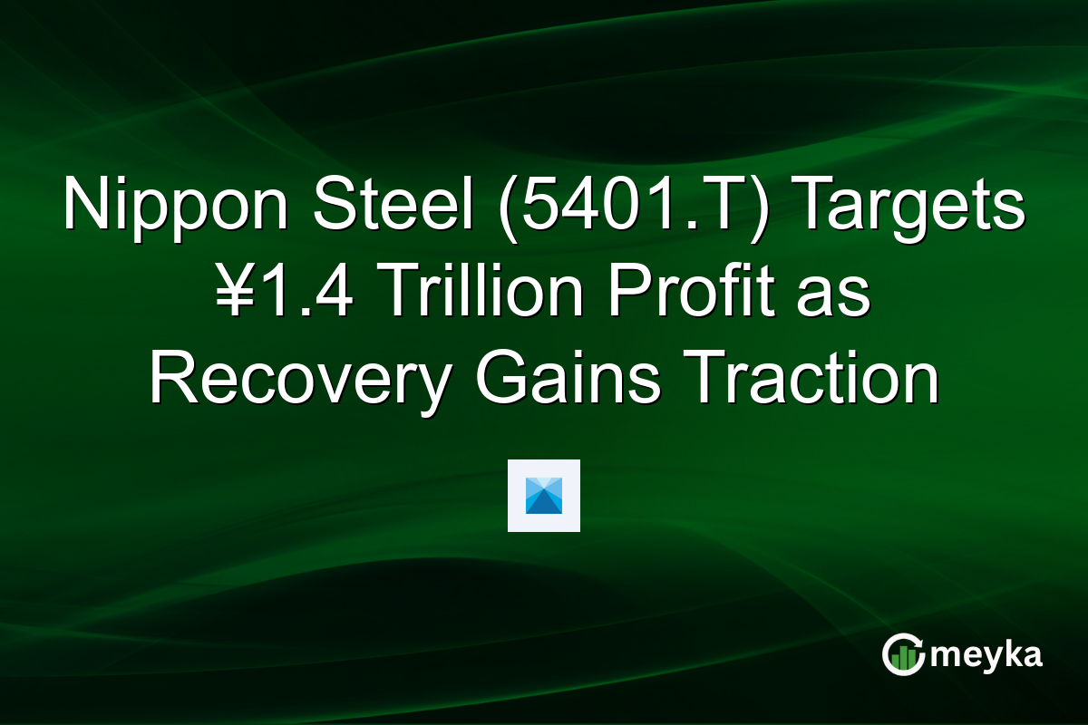 Nippon Steel (5401.T) Targets ¥1.4 Trillion Profit as Recovery Gains Traction