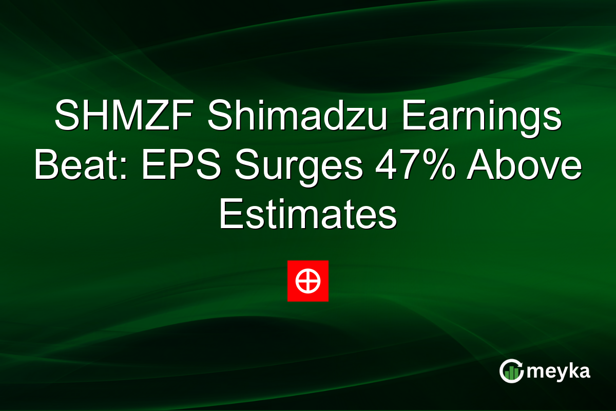 SHMZF Shimadzu Earnings Beat: EPS Surges 47% Above Estimates