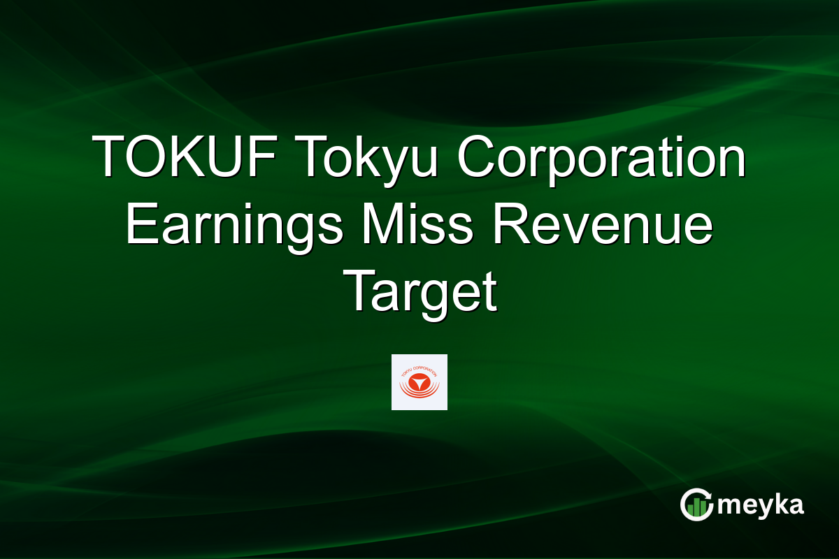 TOKUF Tokyu Corporation Earnings Miss Revenue Target