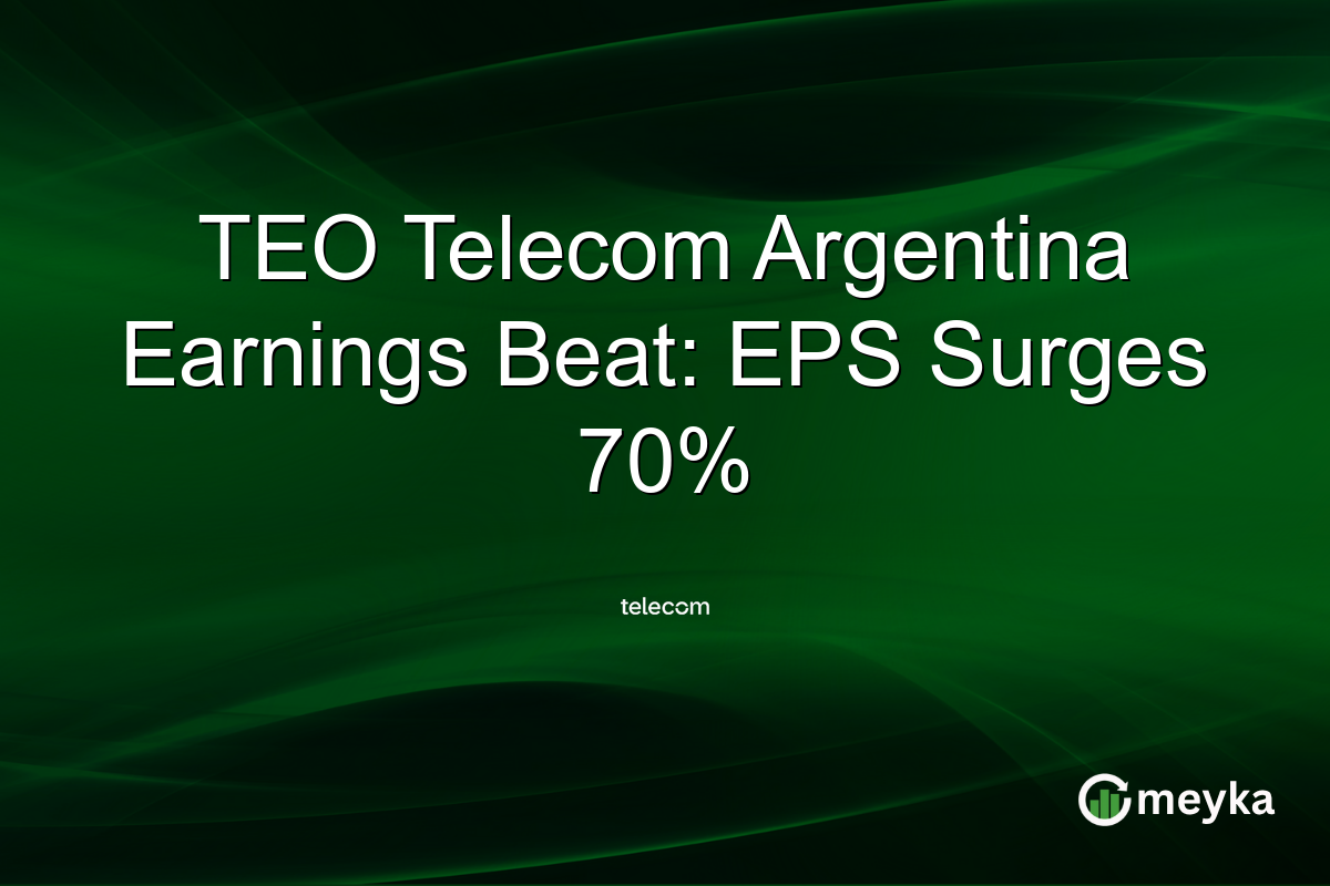 TEO Telecom Argentina Earnings Beat: EPS Surges 70%