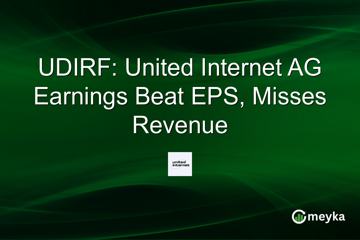 UDIRF: United Internet AG Earnings Beat EPS, Misses Revenue