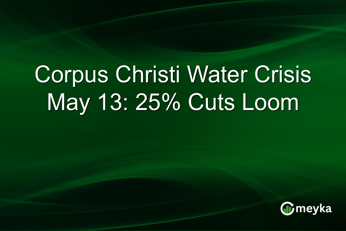 Corpus Christi Water Crisis May 13: 25% Cuts Loom