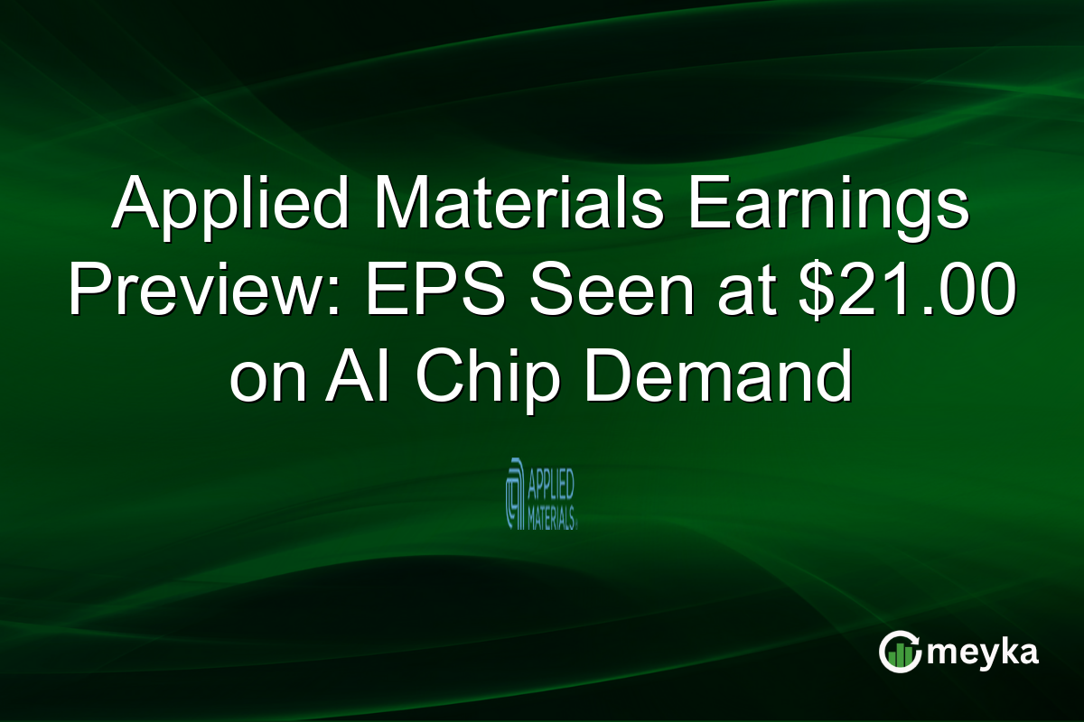 Applied Materials Earnings Preview: EPS Seen at $21.00 on AI Chip Demand