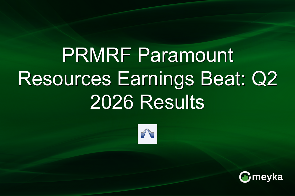PRMRF Paramount Resources Earnings Beat: Q2 2026 Results