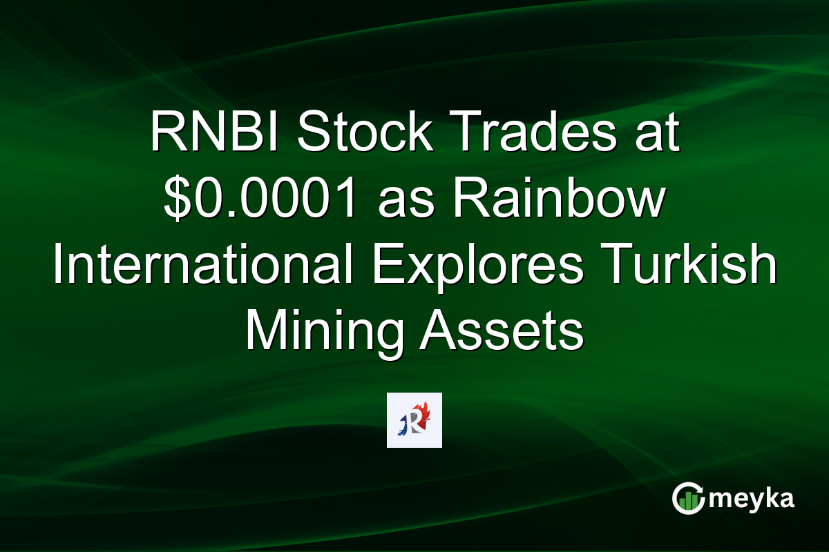 RNBI Stock Trades at $0.0001 as Rainbow International Explores Turkish Mining Assets