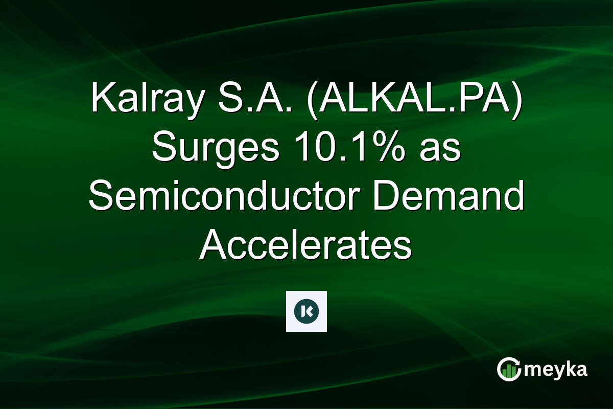 Kalray S.A. (ALKAL.PA) Surges 10.1% as Semiconductor Demand Accelerates