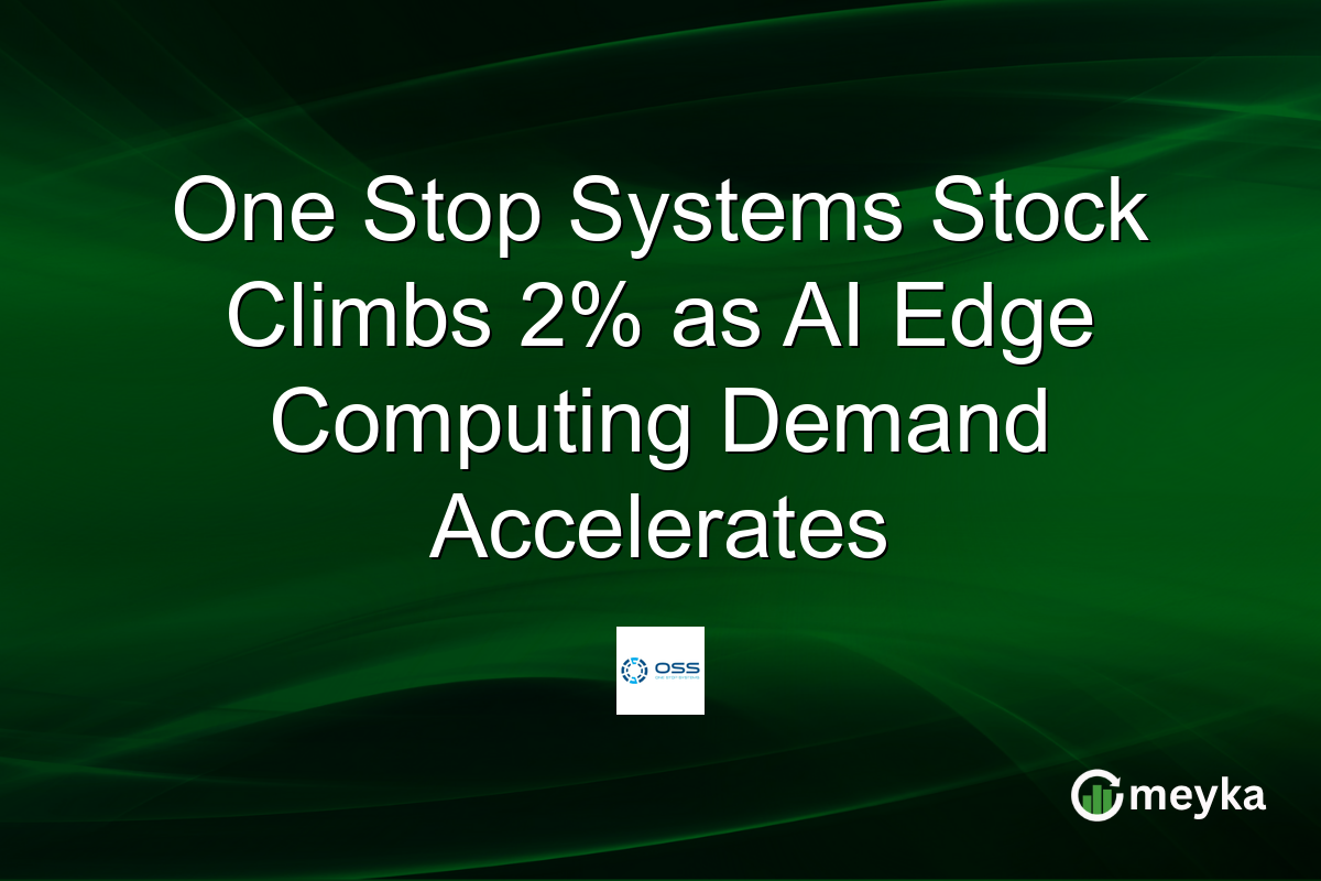 One Stop Systems Stock Climbs 2% as AI Edge Computing Demand Accelerates