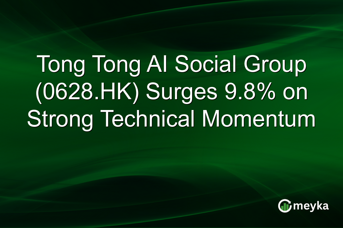 Tong Tong AI Social Group (0628.HK) Surges 9.8% on Strong Technical Momentum
