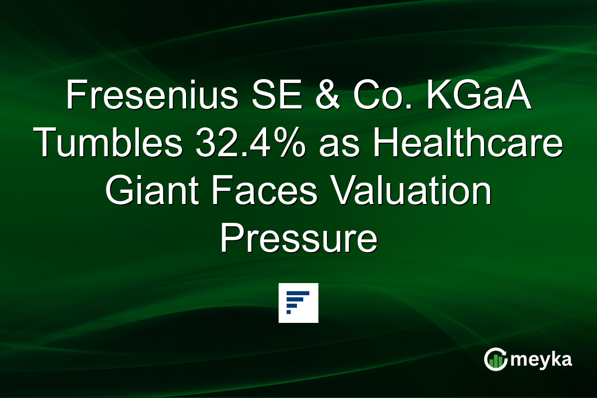 Fresenius SE & Co. KGaA Tumbles 32.4% as Healthcare Giant Faces Valuation Pressure