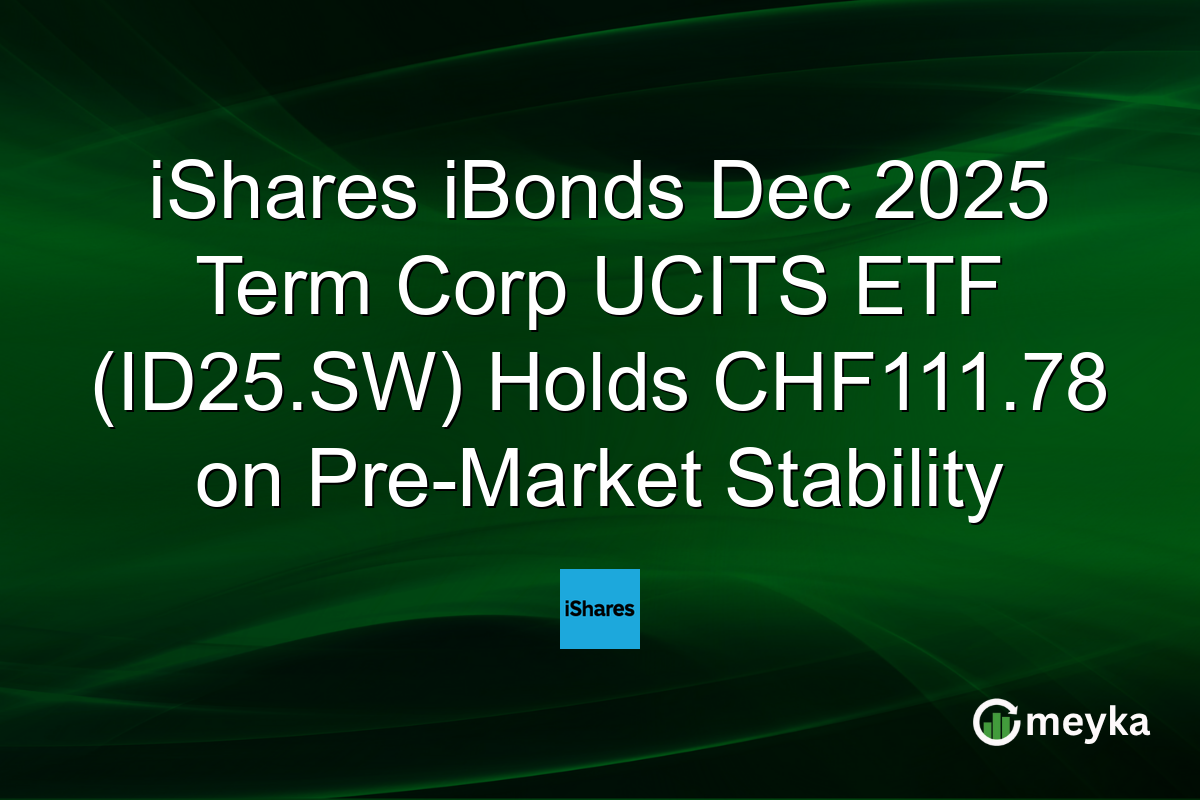 iShares iBonds Dec 2025 Term Corp UCITS ETF (ID25.SW) Holds CHF111.78 on Pre-Market Stability