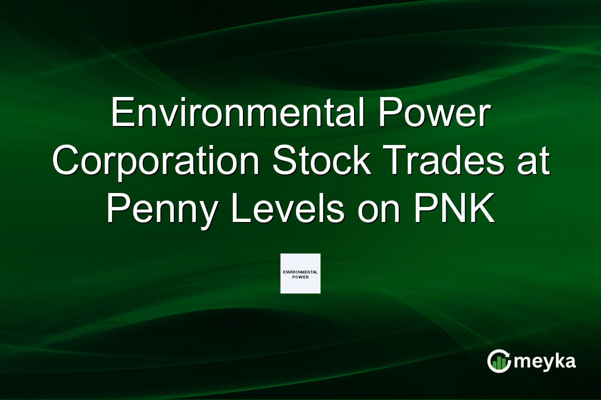 Environmental Power Corporation Stock Trades at Penny Levels on PNK