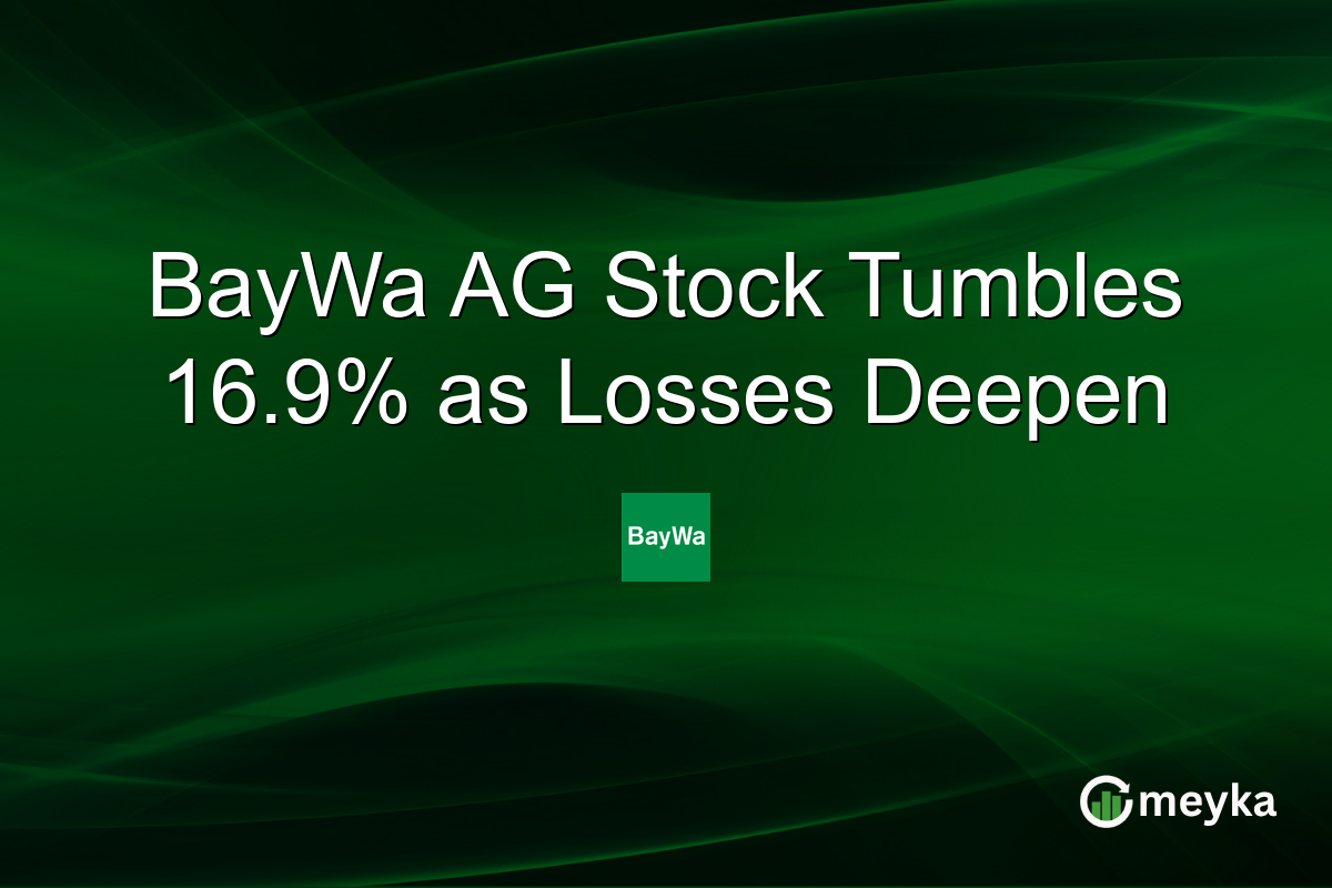 BayWa AG Stock Tumbles 16.9% as Losses Deepen