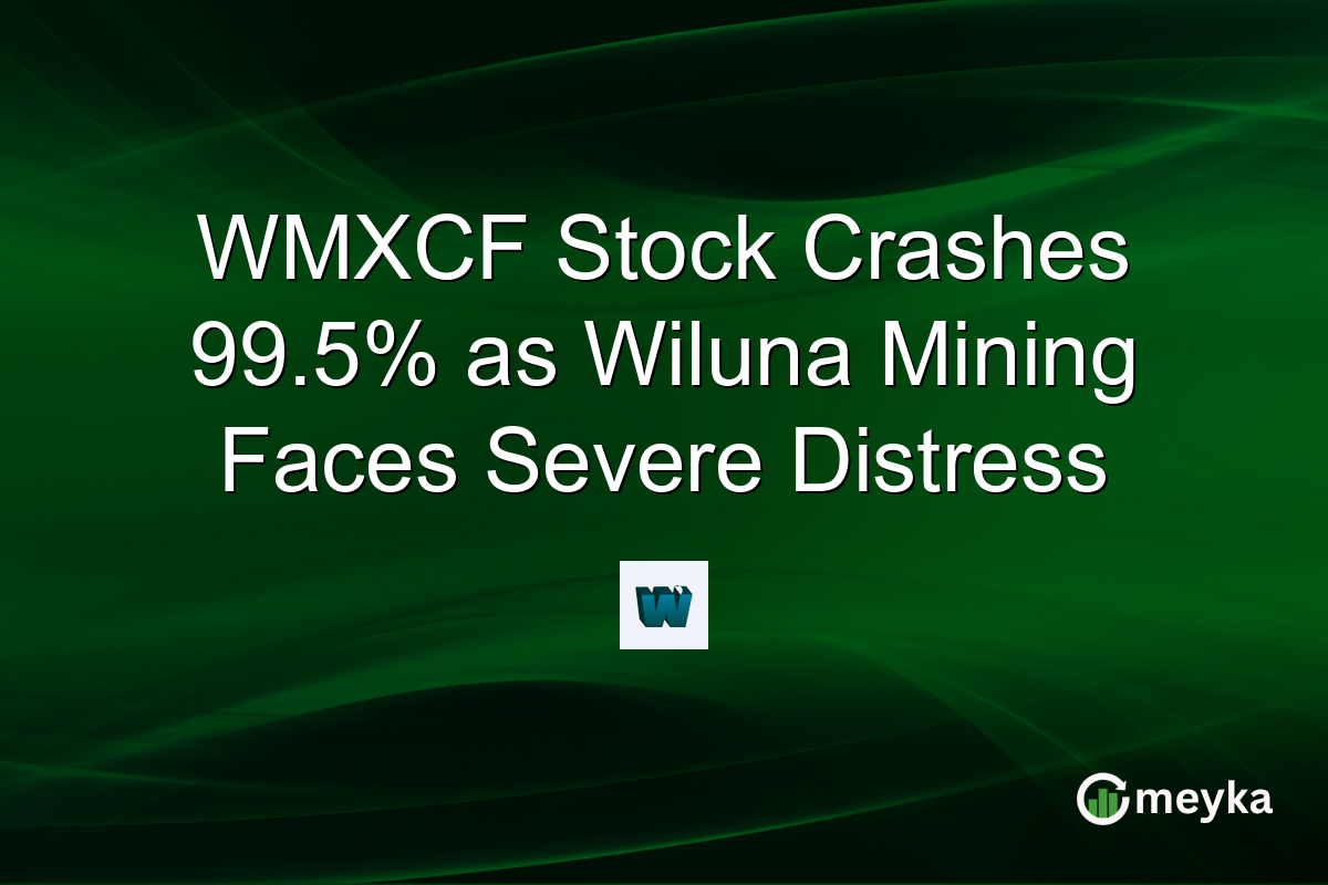 WMXCF Stock Crashes 99.5% as Wiluna Mining Faces Severe Distress