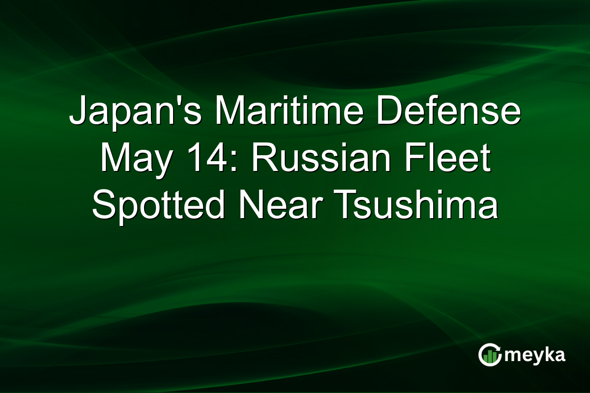 Japan’s Maritime Defense May 14: Russian Fleet Spotted Near Tsushima