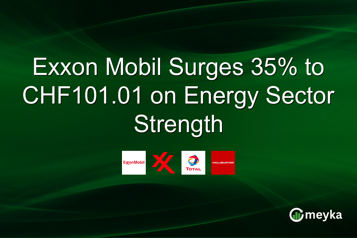 Exxon Mobil Surges 35% to CHF101.01 on Energy Sector Strength